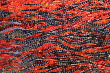 Close up of colorful mosaic tiles for background clipart