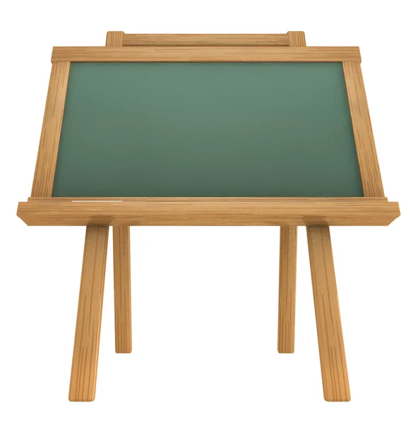 Chalkboard vazio no fundo branco — Fotografia de Stock
