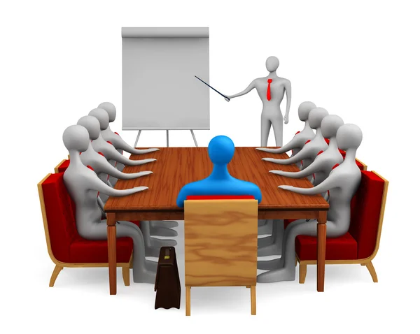 Group of persons on the marketing meeting — Stock Photo, Image