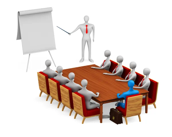 Groep van personen op de vergadering — Stockfoto