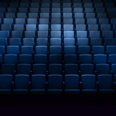 Empty cinema auditorium clipart