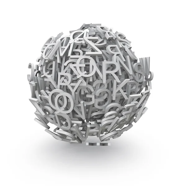 3d esfera de letras —  Fotos de Stock