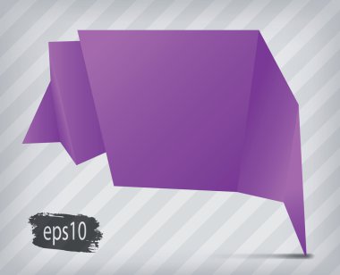 tebrik origami kart vektör