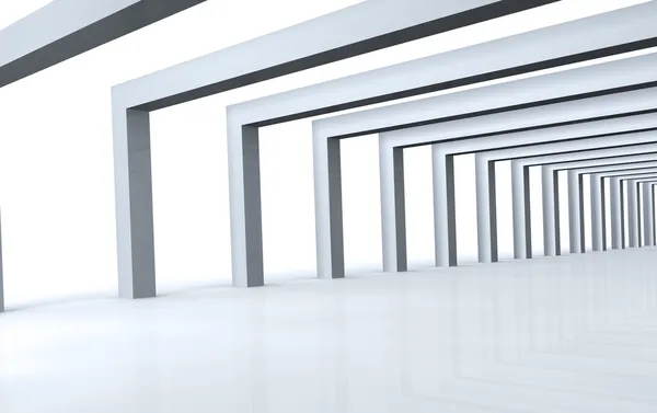 3D modern hall — Stockfoto