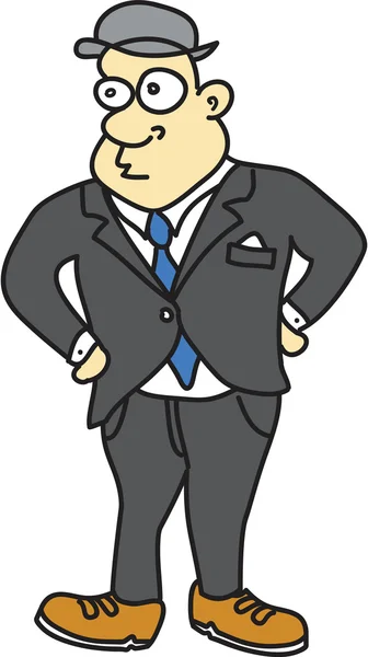 Vector illustration of a businessman — Stock Vector