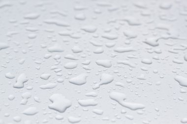 Water drops on grey background clipart