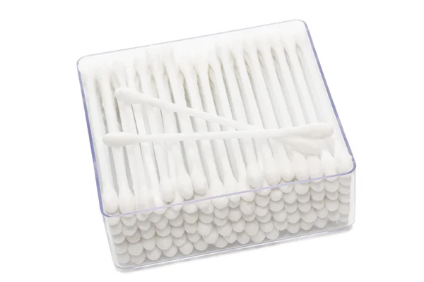 Cotton buds in box — Stock Photo, Image