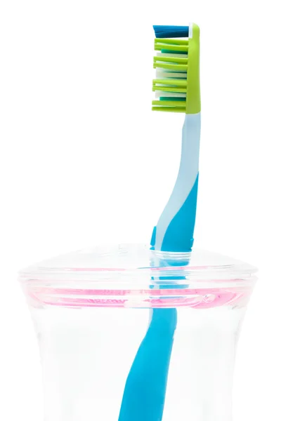 Нова зубна щітка — стокове фото