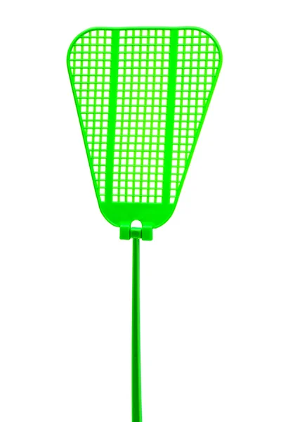 Green fly swatter — Zdjęcie stockowe