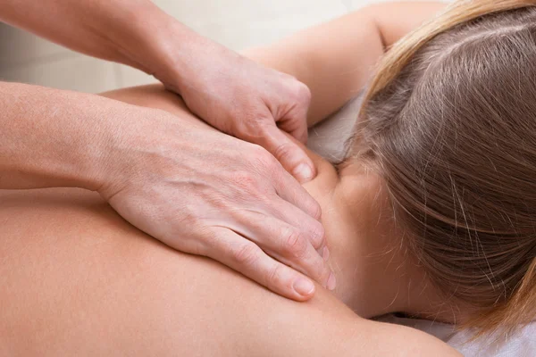 Massaggio al collo — Foto Stock