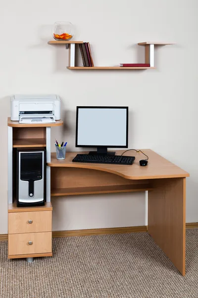 Computer and printer — Stock Photo, Image
