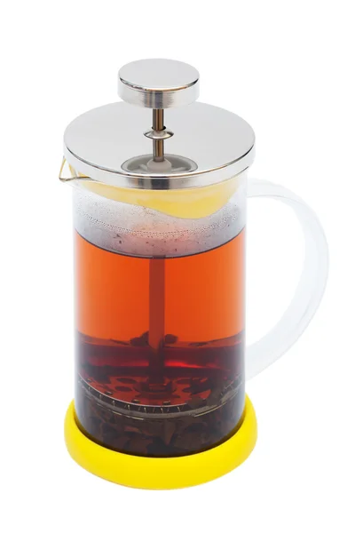Konvice na čaj se vaří čaj — Stock fotografie