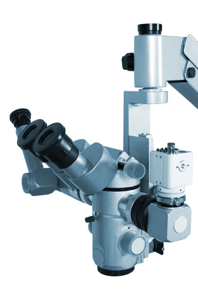Mikroskop ile dijital fotoğraf makinesi — Stok fotoğraf