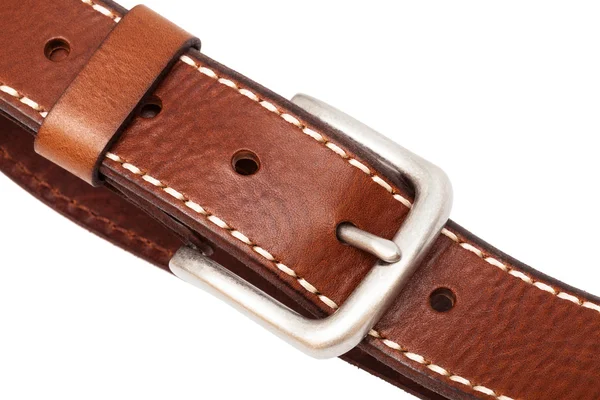 Hebilla cinturón de cuero — Foto de Stock