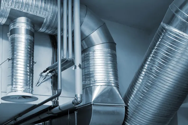 System of ventilating pipes — Stock Photo, Image