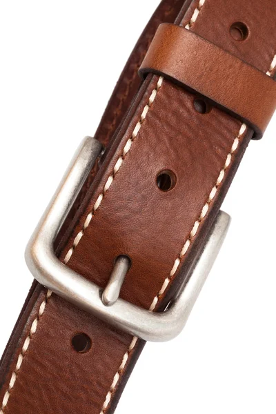 Hebilla cinturón de cuero — Foto de Stock