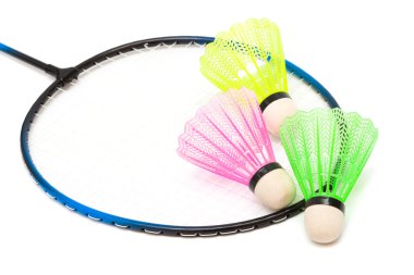 badminton raket ve raketle