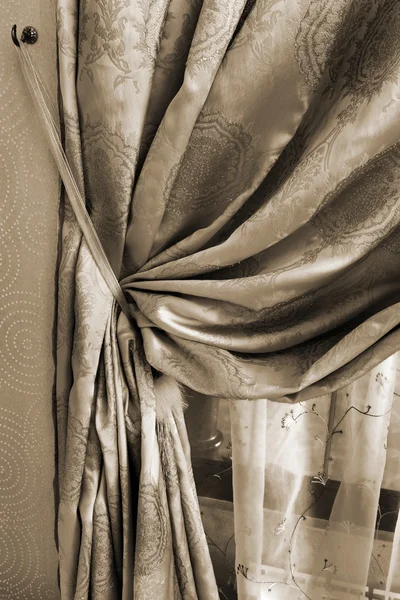 Curtain with an ornament — Stock Photo, Image