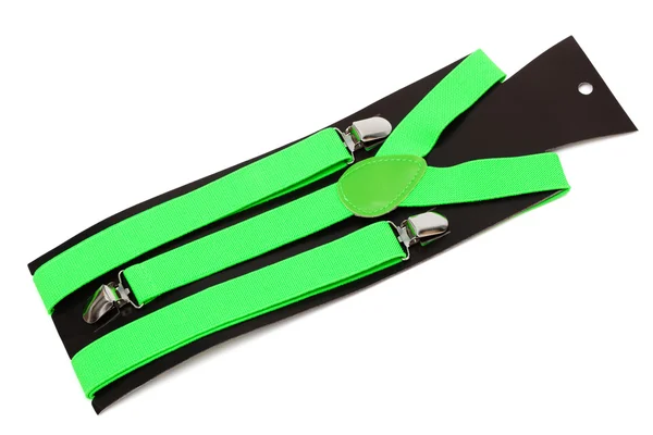 新しい緑のサスペンダー — ストック写真