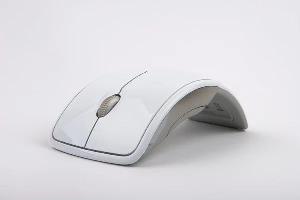 흰색 현대 컴퓨터 마우스 — 스톡 사진