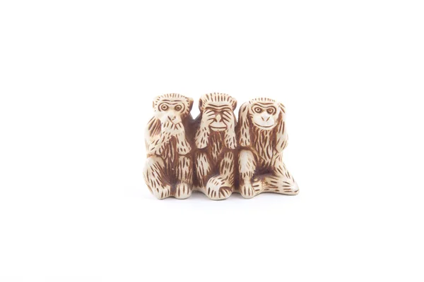 Souvenir - three monkeys — Stock Photo, Image