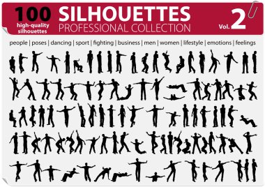 100 Vector Silhouettes Professional Collection Vol. 2 clipart