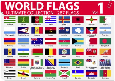 Dünya - ultimate collection - 287 bayrakları - Cilt 1 bayraklar.