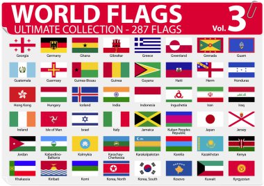 Dünya - ultimate collection - 287 bayrakları - Cilt 3 bayraklar.