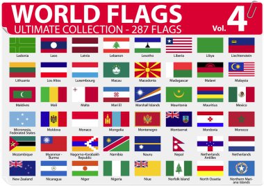 Dünya - ultimate collection - 287 bayrakları - Cilt 4 bayraklar.
