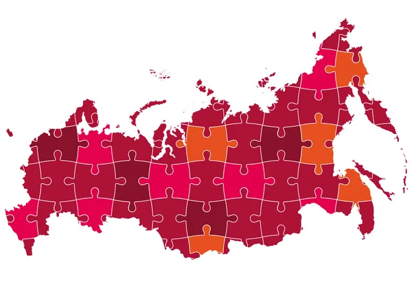 Rosja Mapa — Wektor stockowy