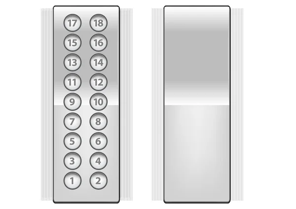 Elevator buttons — Stock Vector