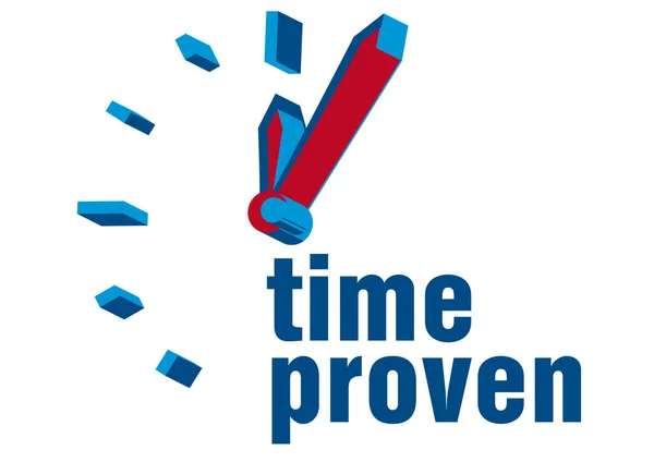 Time proven — Stock Vector