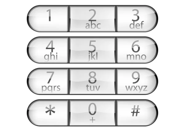Phone buttons — Stock Vector