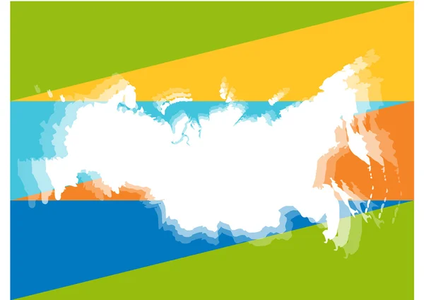 Carte de Russie — Image vectorielle
