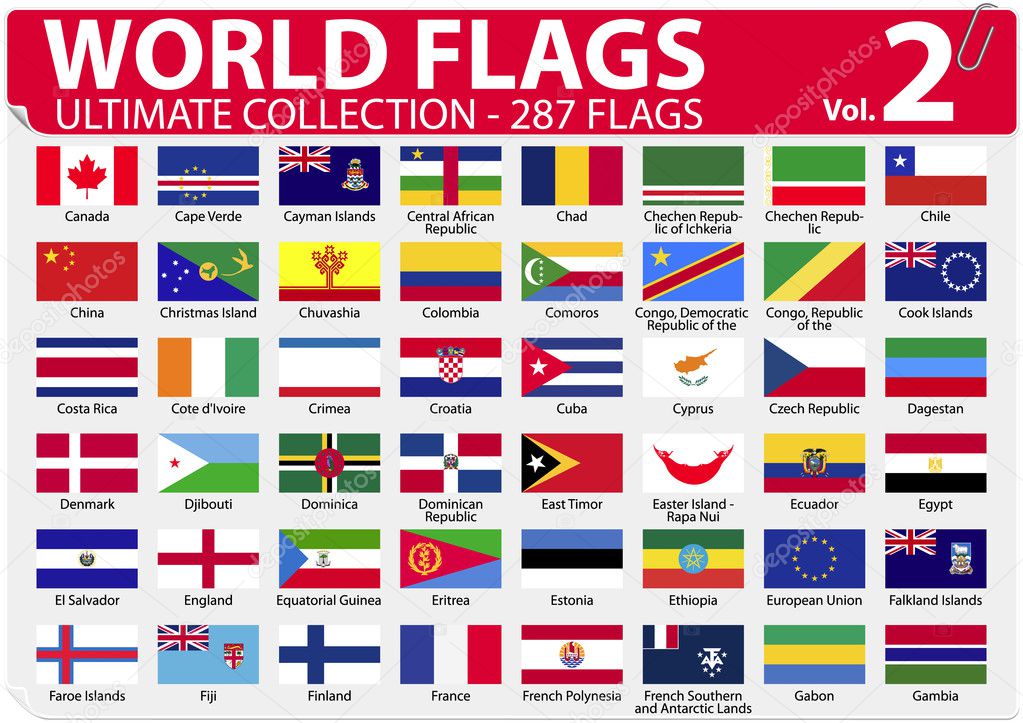 World Flags - Ultimate Collection - 287 flags - Volume 2