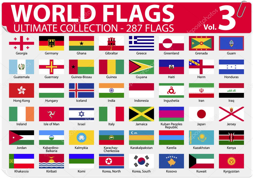 World Flags - Ultimate Collection - 287 flags - Volume 3