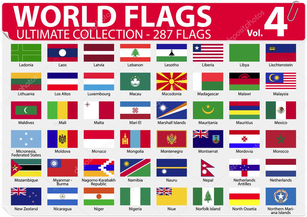 World Flags - Ultimate Collection - 287 flags - Volume 4