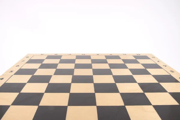 Placa de xadrez de madeira — Fotografia de Stock