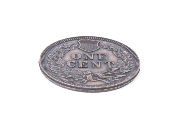 Nagy régi amerikai centes érme — Stock Fotó