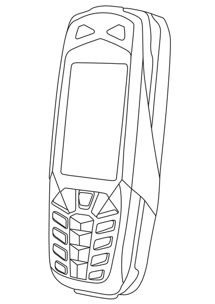 Modernes Mobiltelefon — Stockvektor