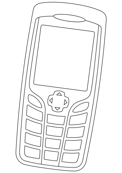 Moderni matkapuhelin — vektorikuva