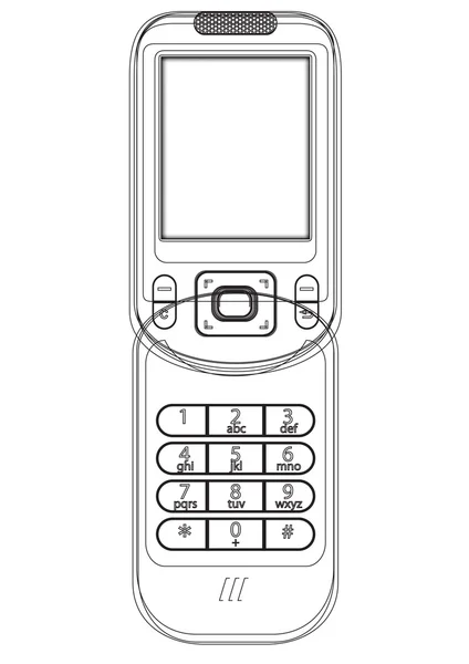 Modern mobiltelefon — Stock vektor