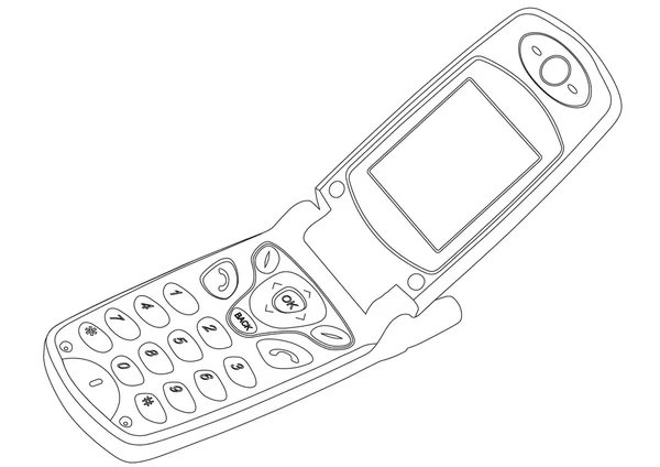 Сучасний мобільний телефон — стоковий вектор