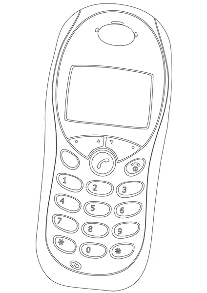 Сучасний мобільний телефон — стоковий вектор