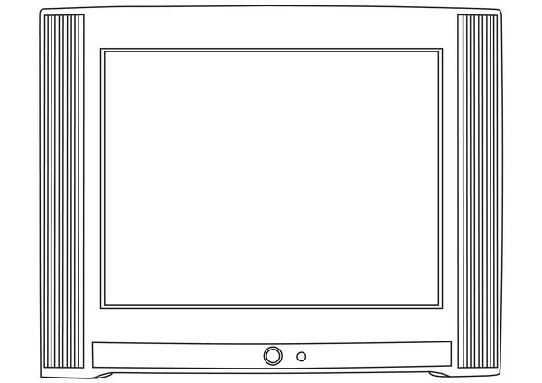 Televisore vettoriale — Vettoriale Stock