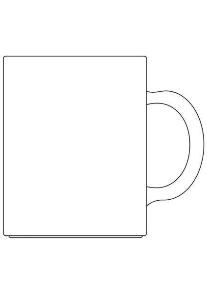 Taza de café vector ilustración — Vector de stock