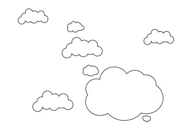 Vector clouds clipart