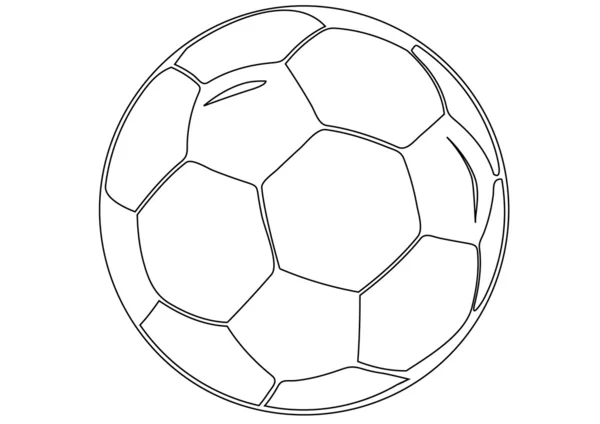 Διάνυσμα απομονωμένες Ποδόσφαιρο μπάλα — Διανυσματικό Αρχείο