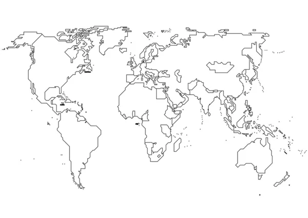 Continentes del mundo — Vector de stock