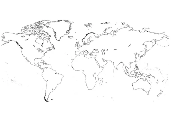 Мировые континенты — стоковый вектор